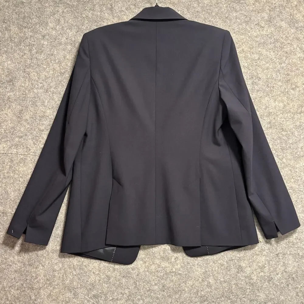 Windsor Blazer Mens Size 40 Navy Reda Flexo Wool Sport Coat Two Button Jacket